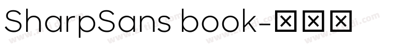 SharpSans book字体转换